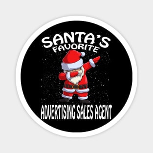 Santas Favorite Advertising Sales Agent Christmas Magnet